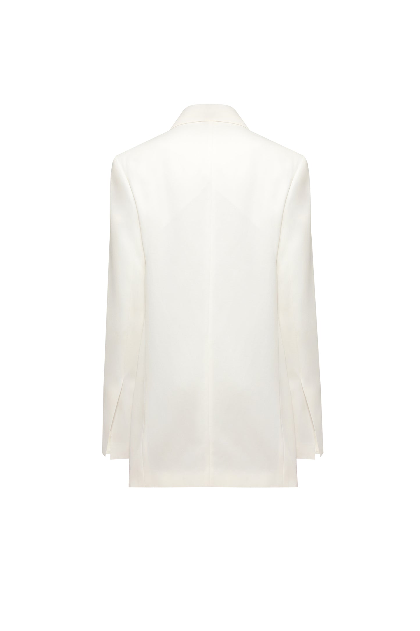 Double-breasted jacket in white