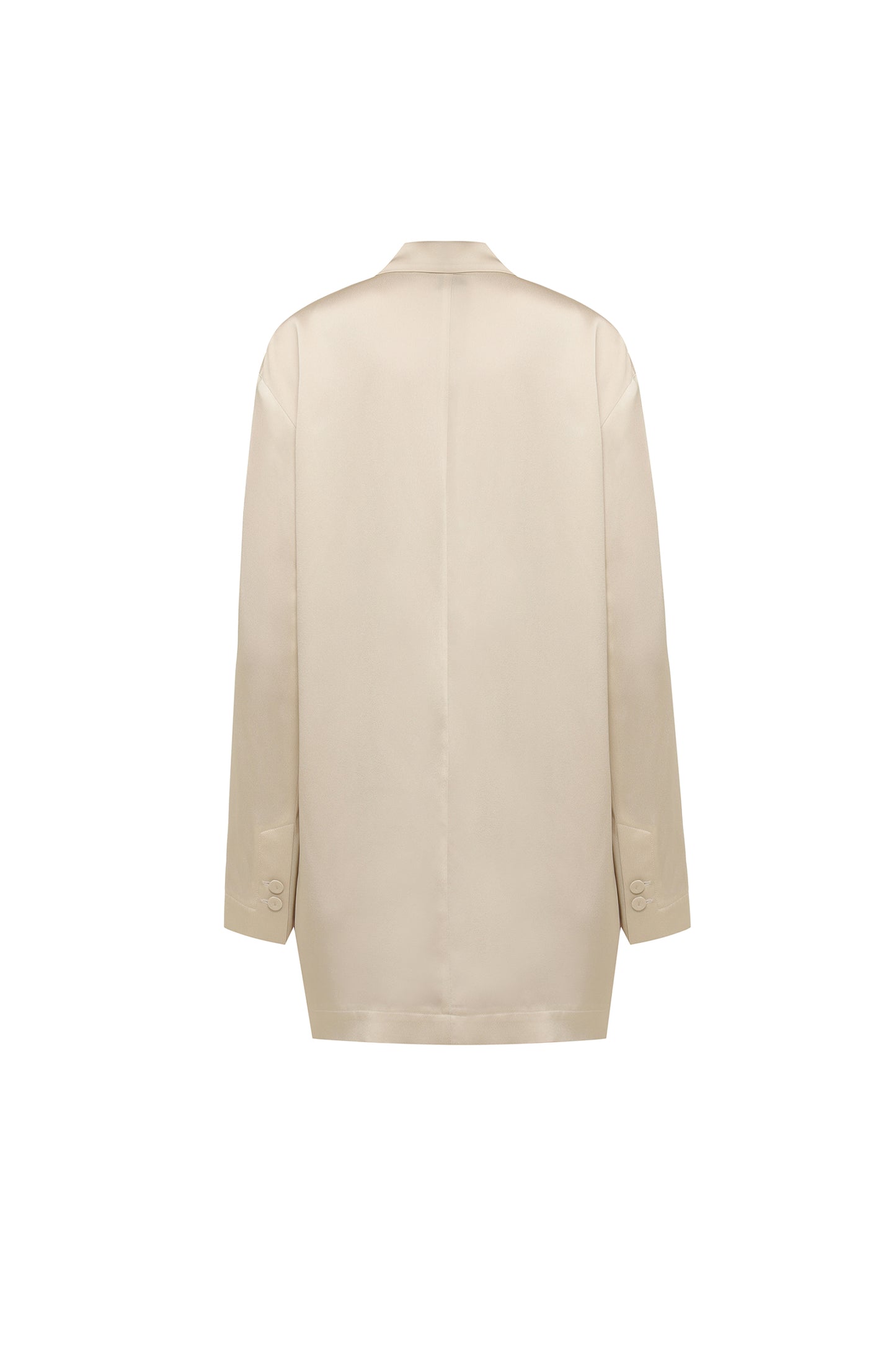 Silk blazer with patch pocket