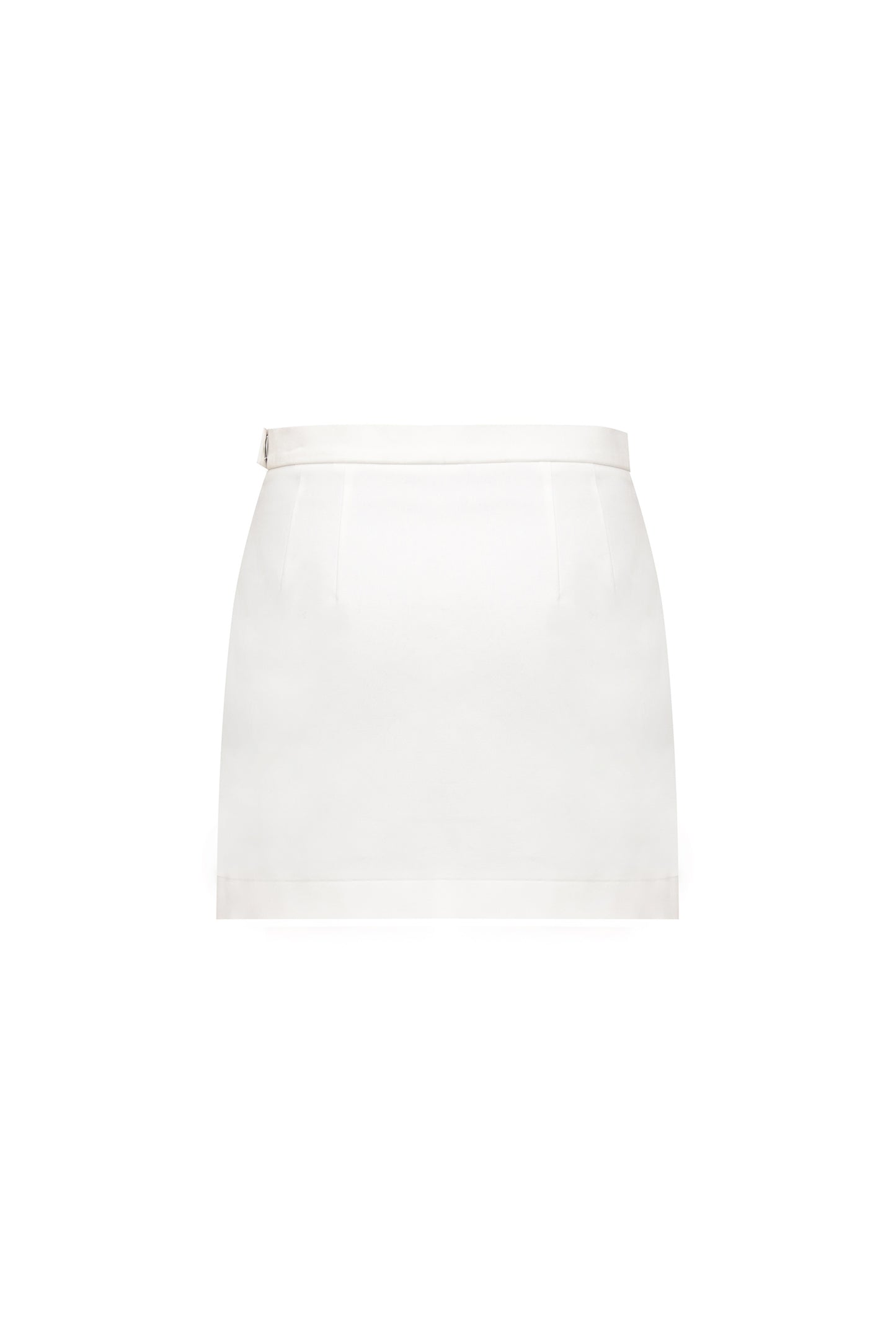 Mini skirt in white