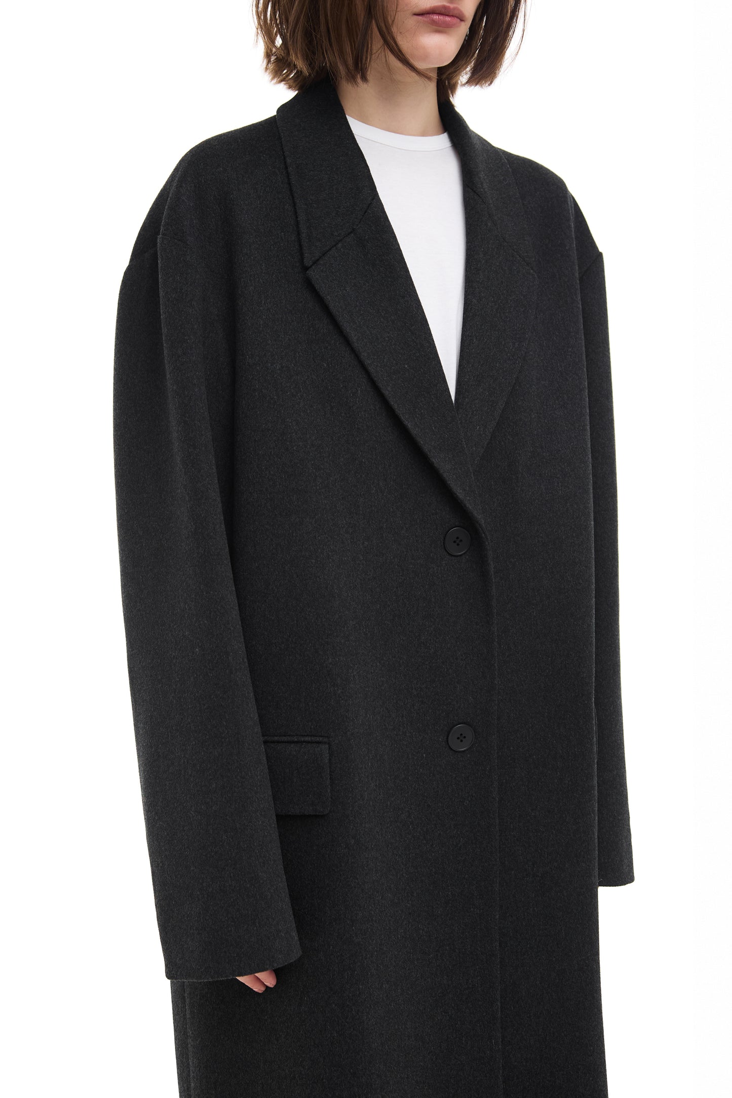 Cashmere cocoon coat
