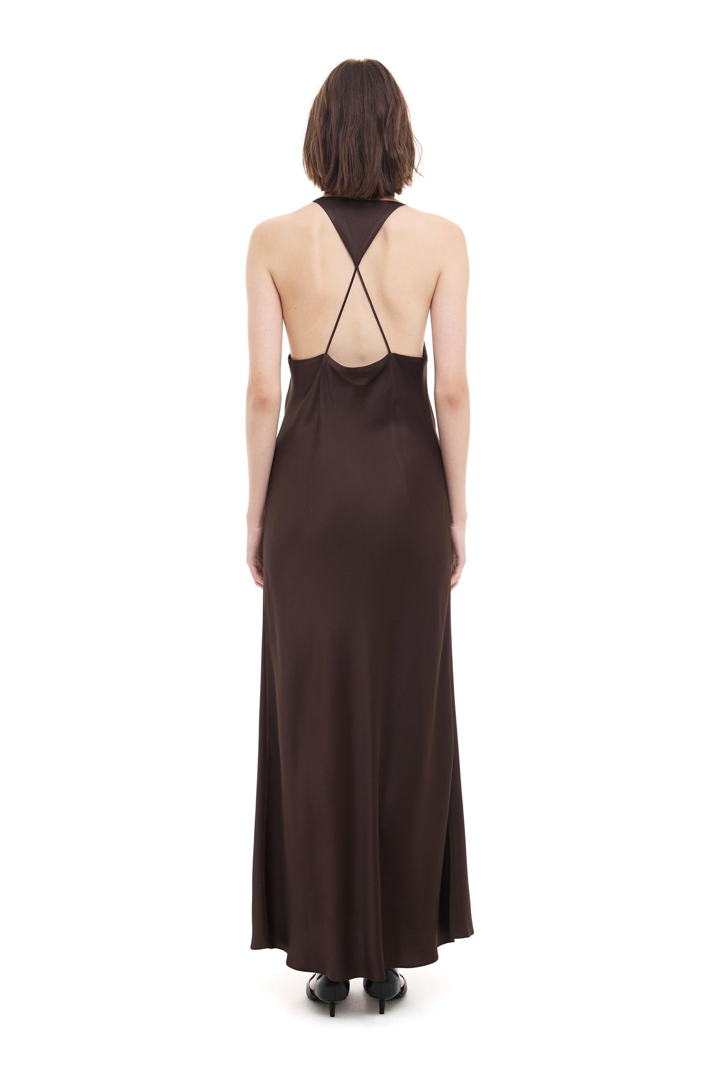 Slip dress in silk