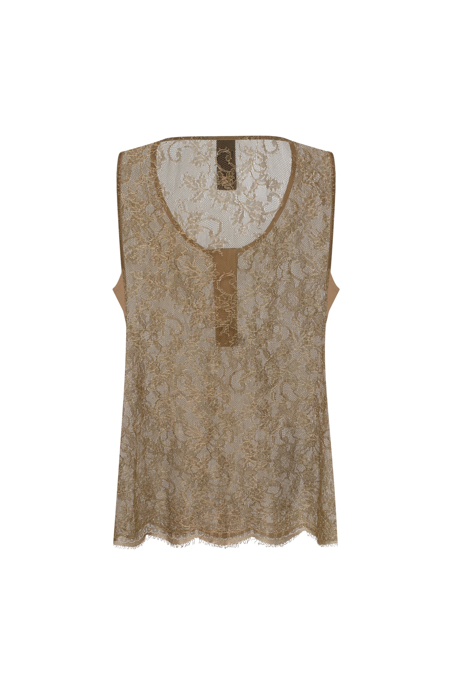 Lace top in beige