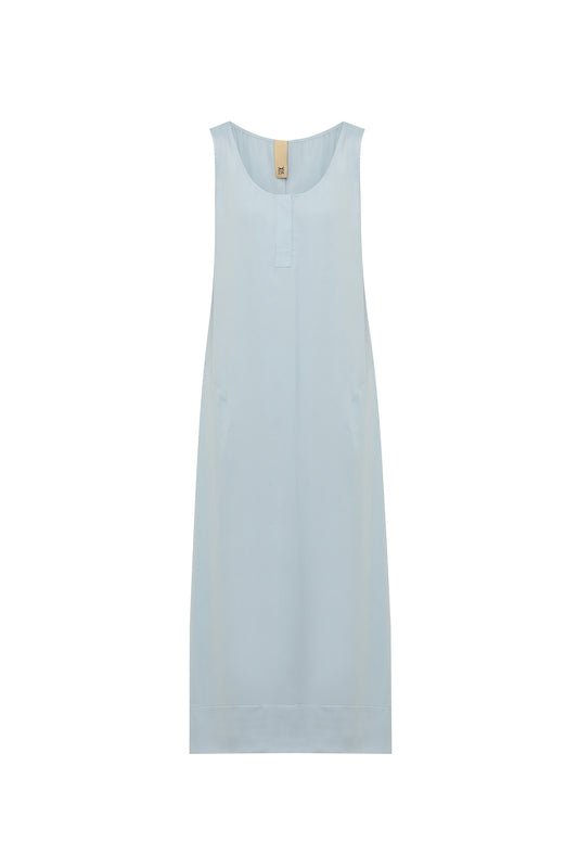 Silk dress with pockets