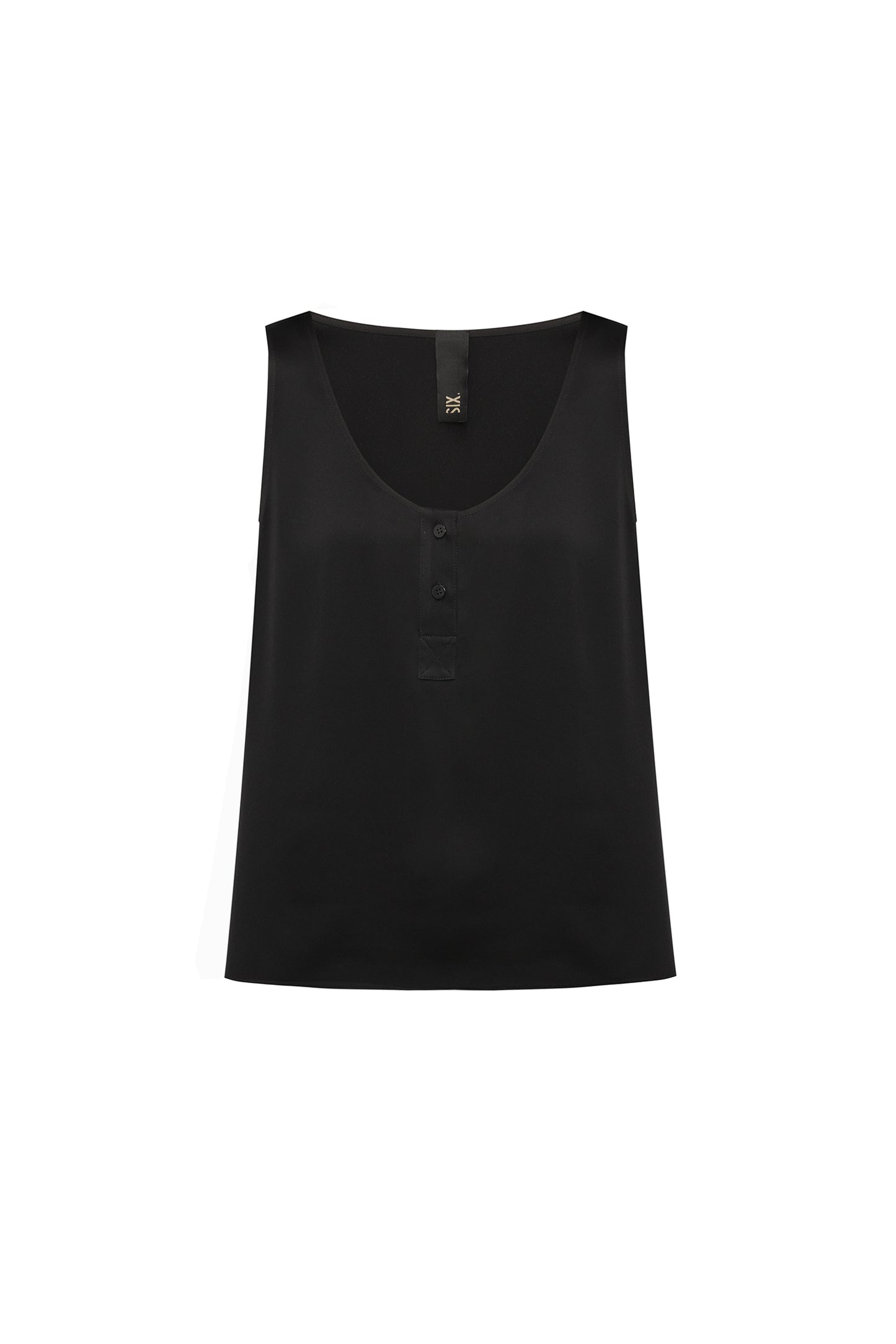 Silk top with buttons