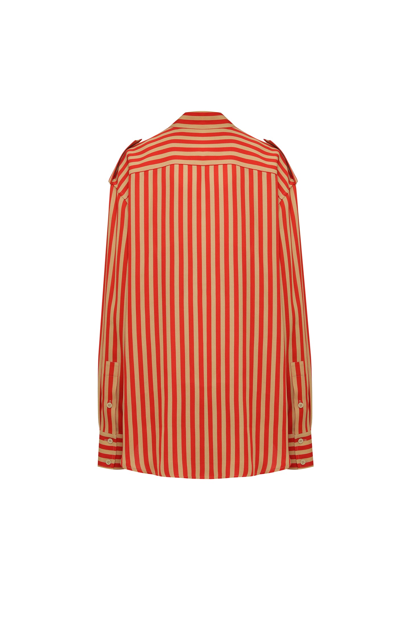 Silk blouse with stripes