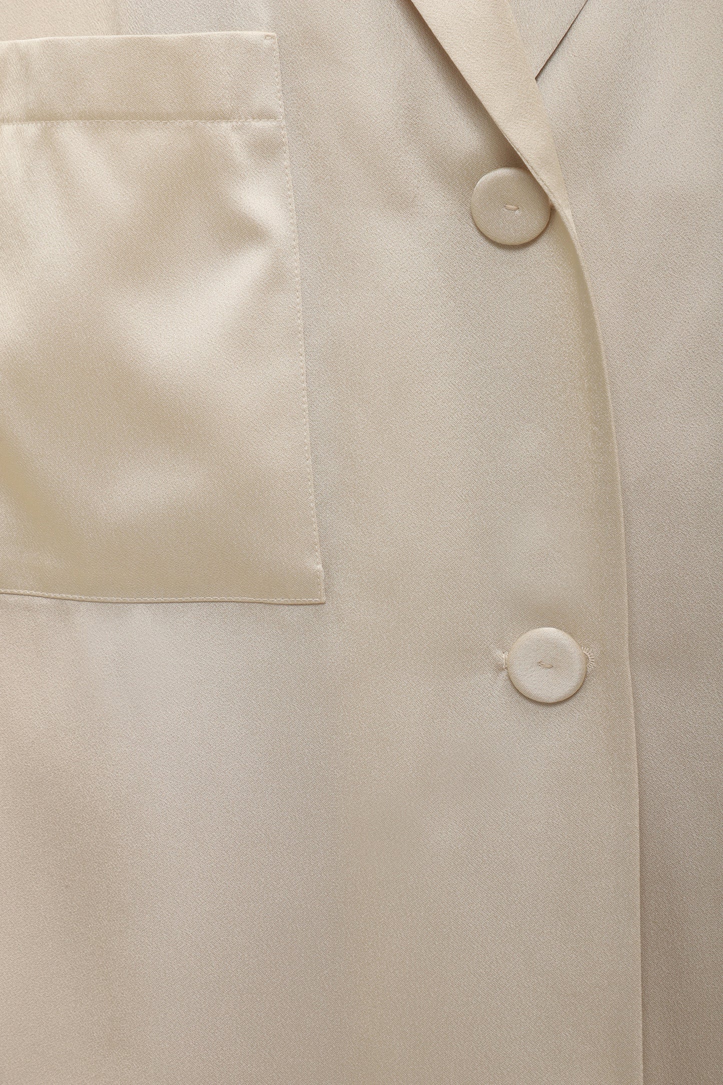 Silk blazer with patch pocket