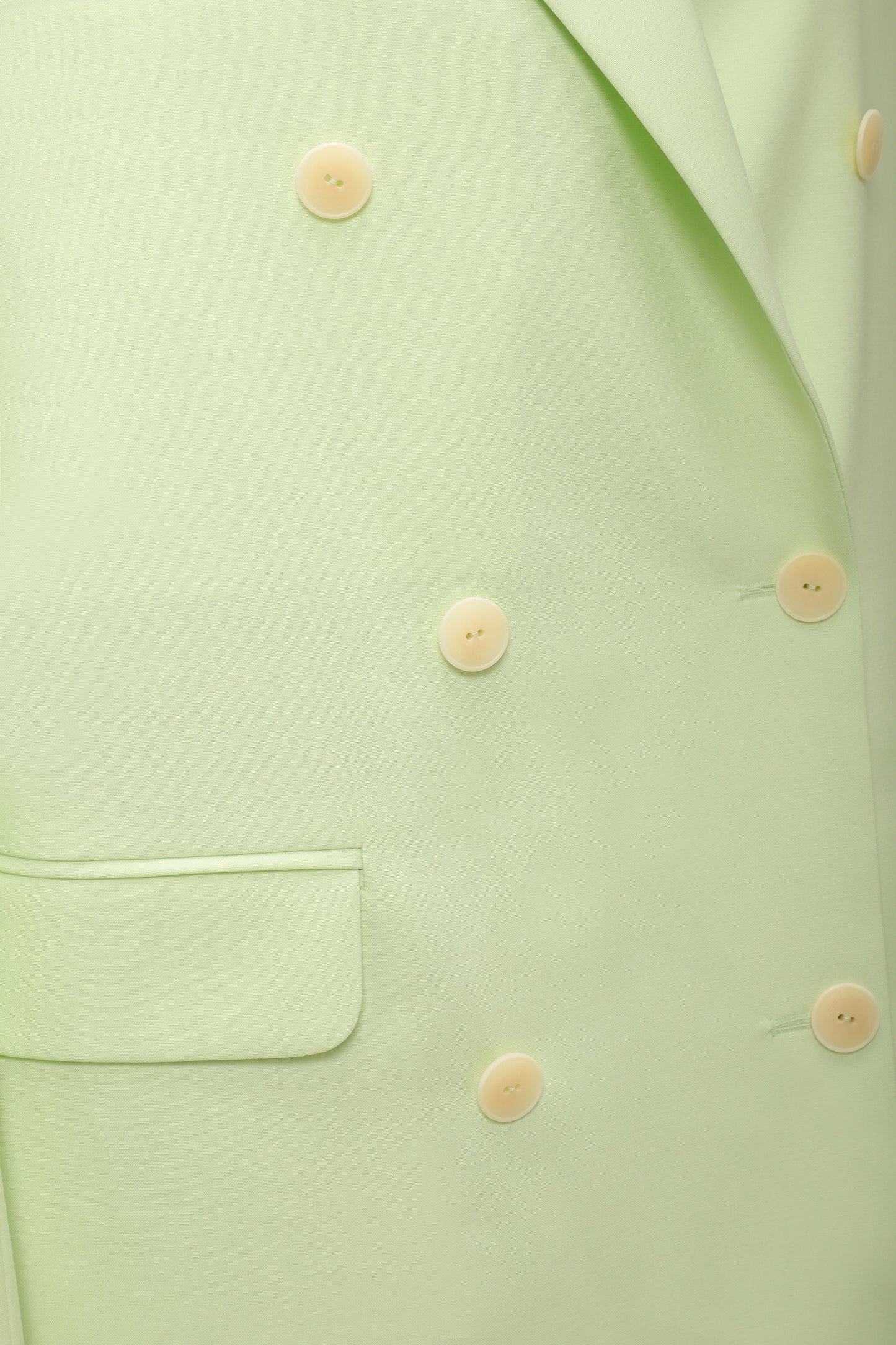 Double-breasted jacket in lime green