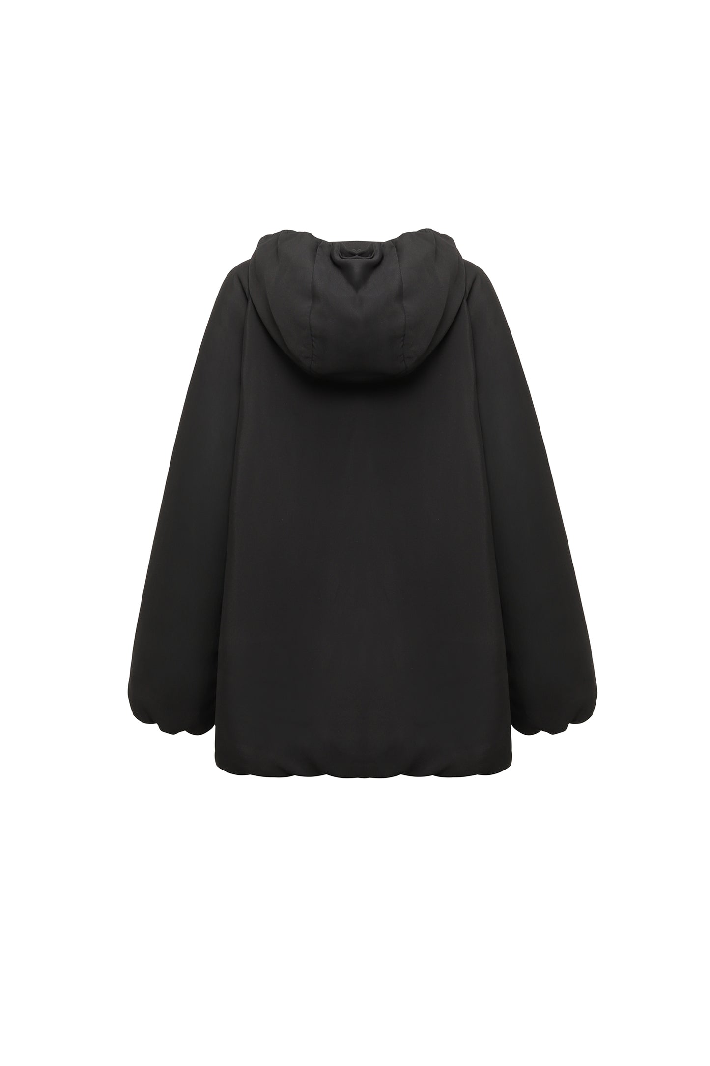 Puffer anorak with hood