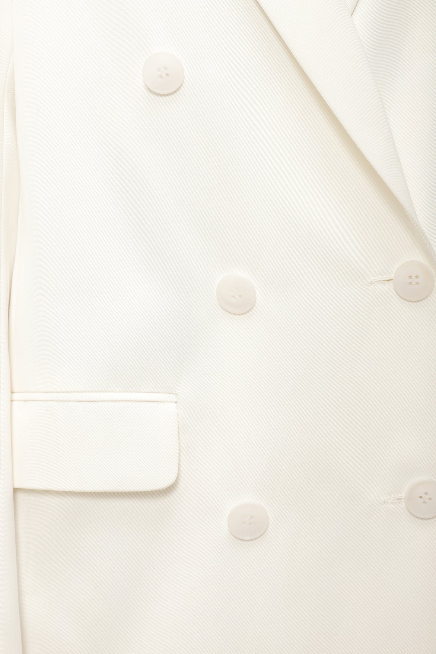 Double-breasted jacket in white
