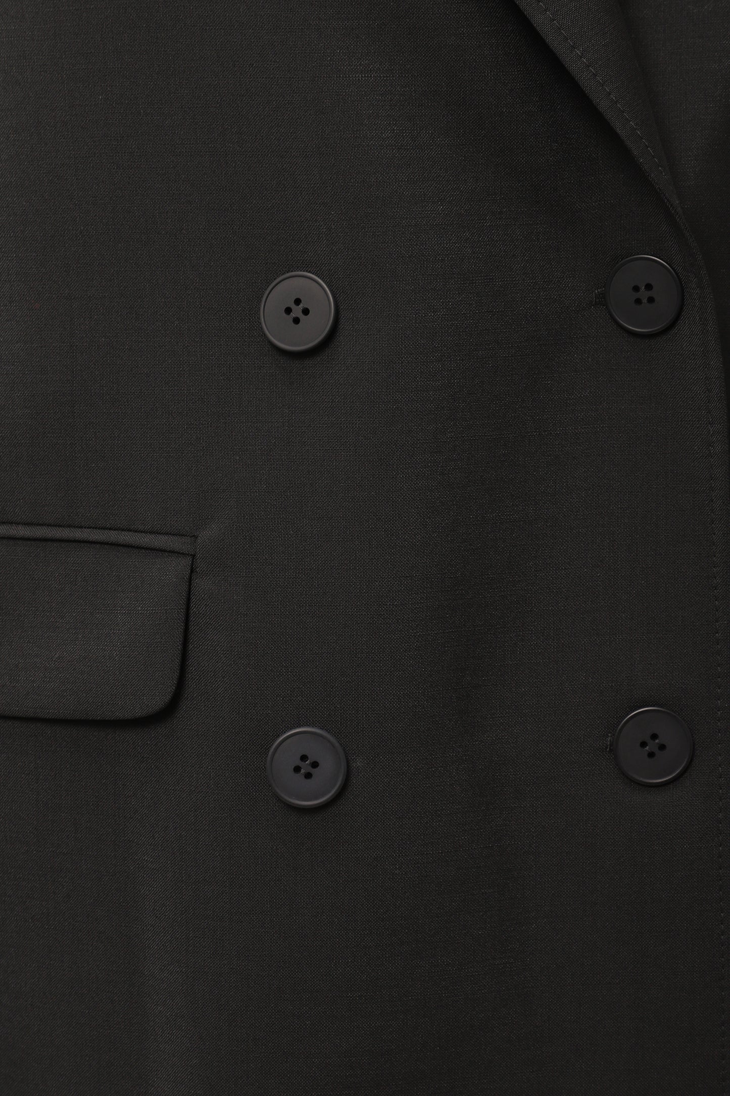 Double-breasted jacket in black