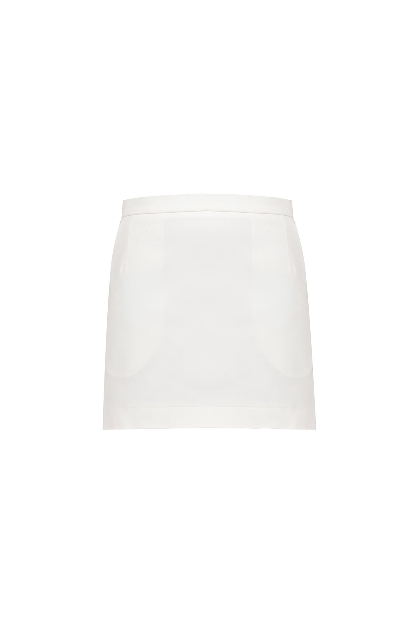 Mini skirt in white