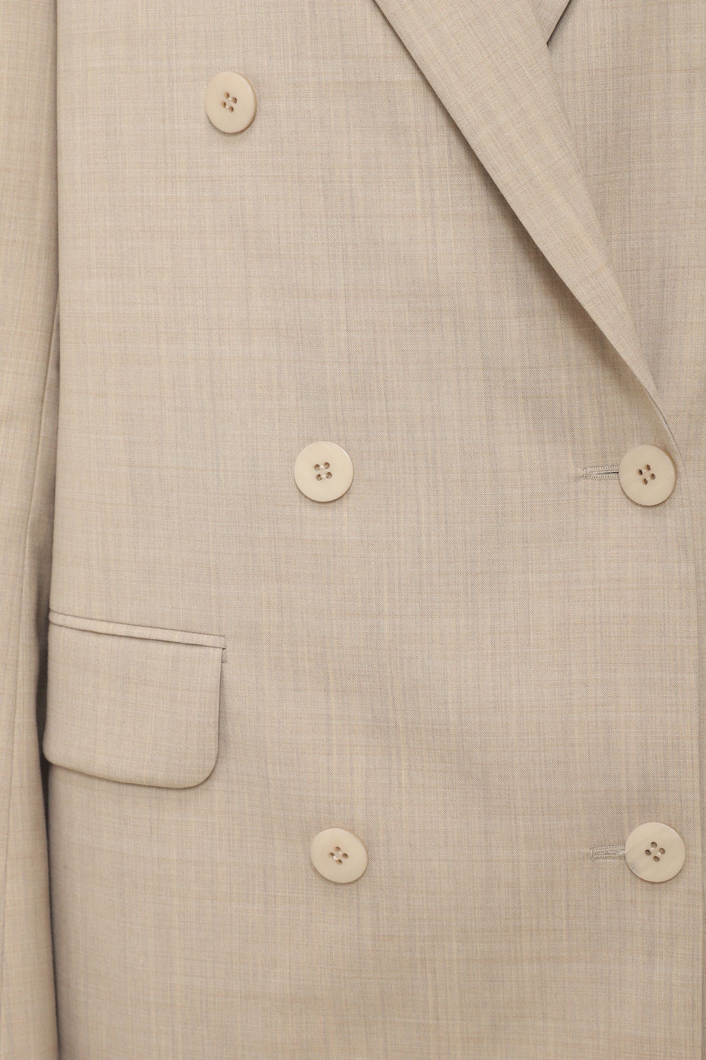 Double-breasted jacket in light beige
