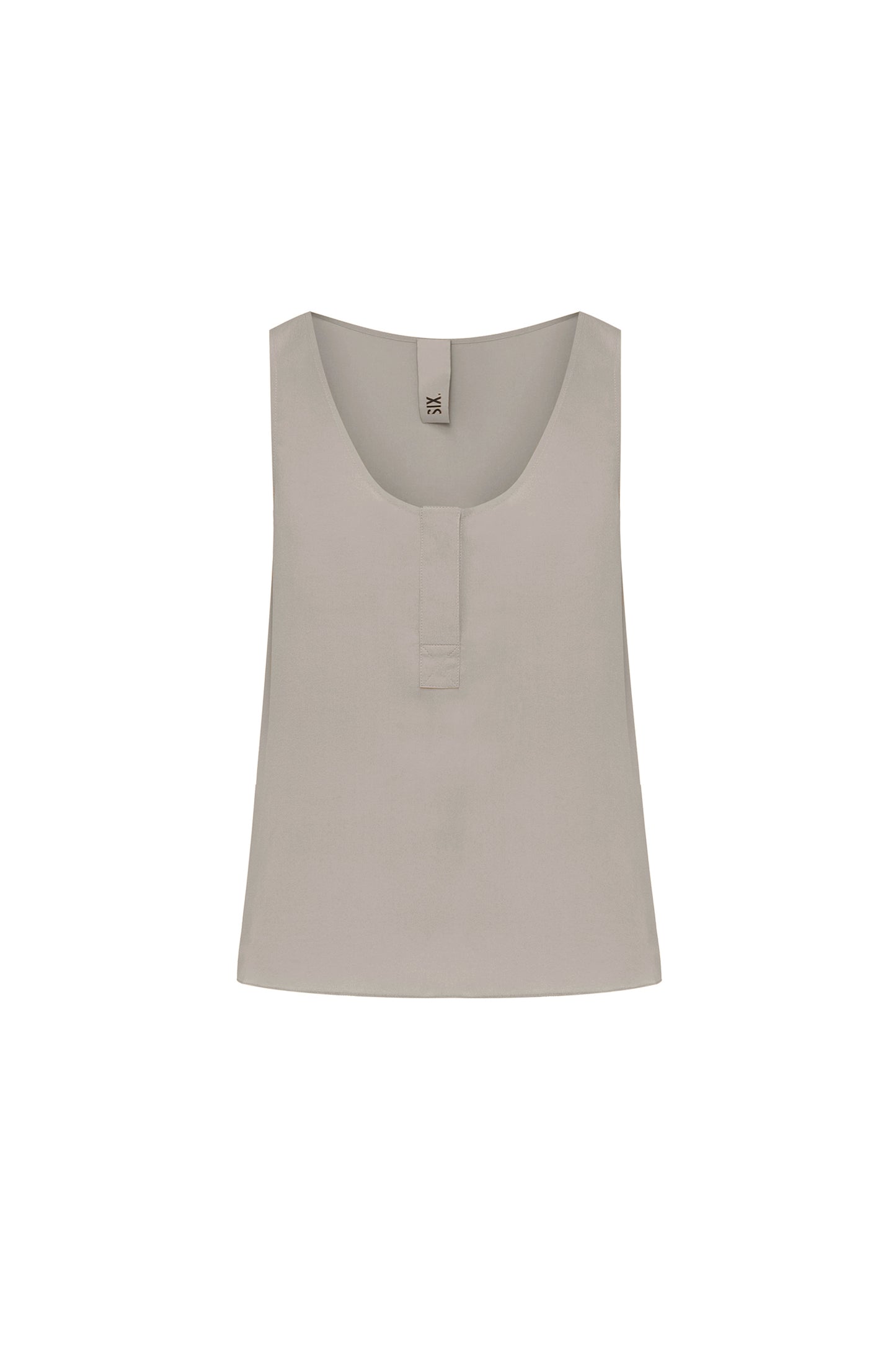 Silk top with buttons