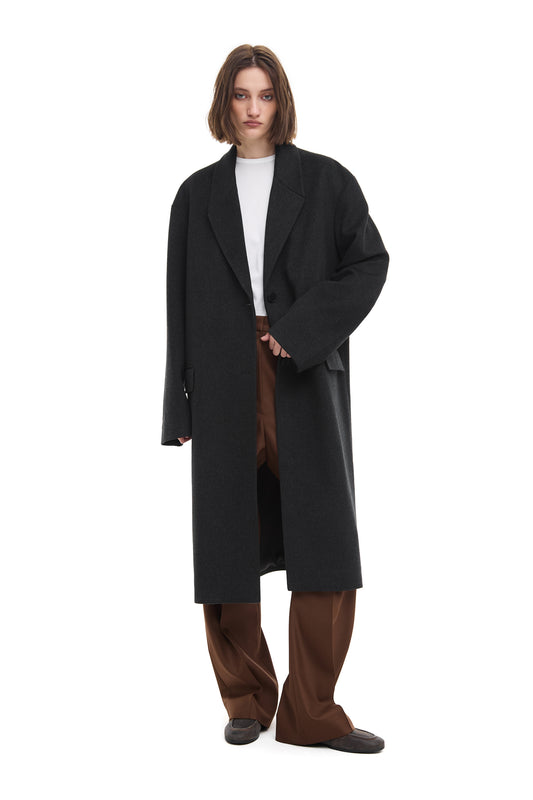 Cashmere cocoon coat