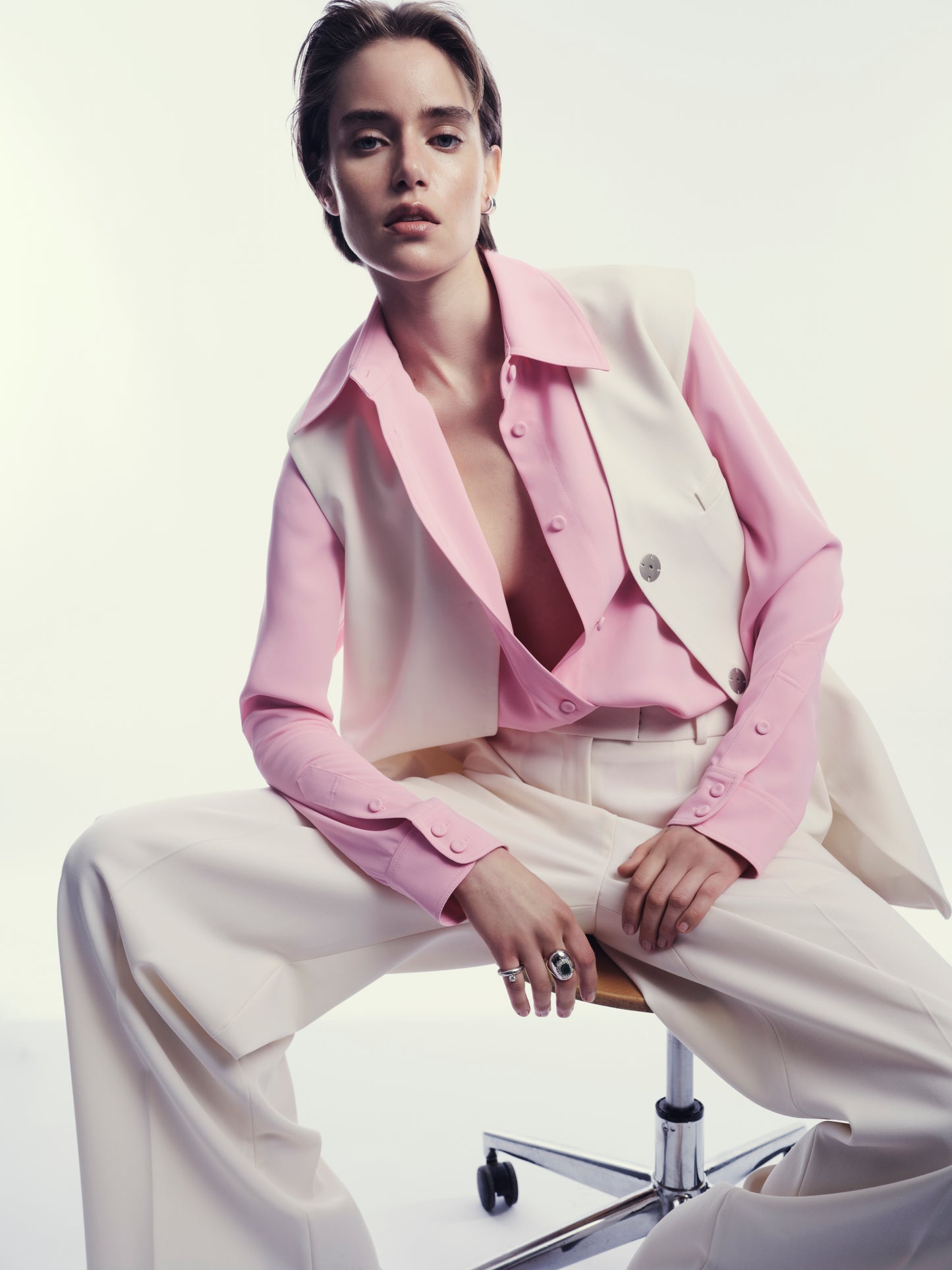 Classic fit shirt in pink