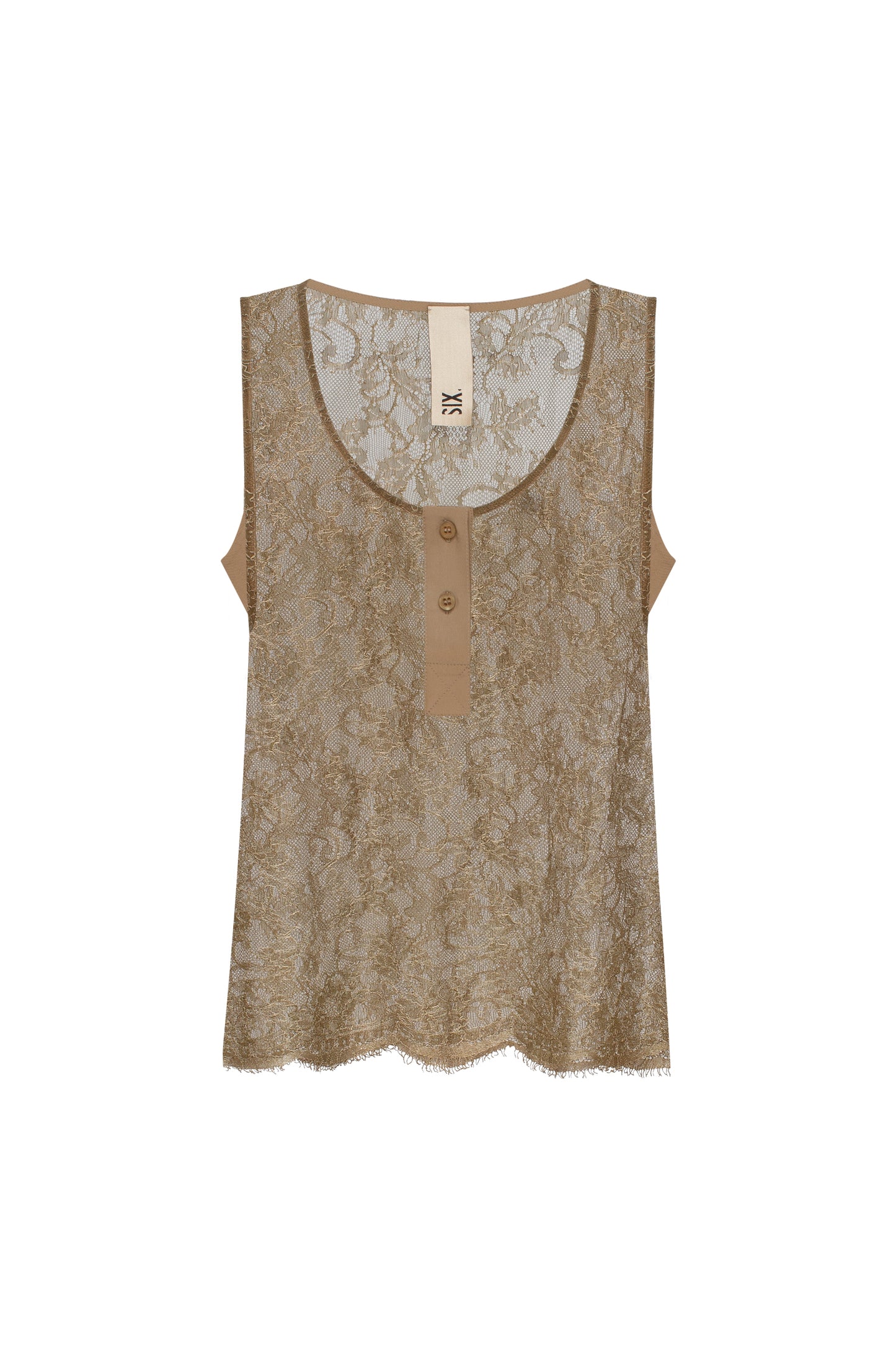 Lace top in beige