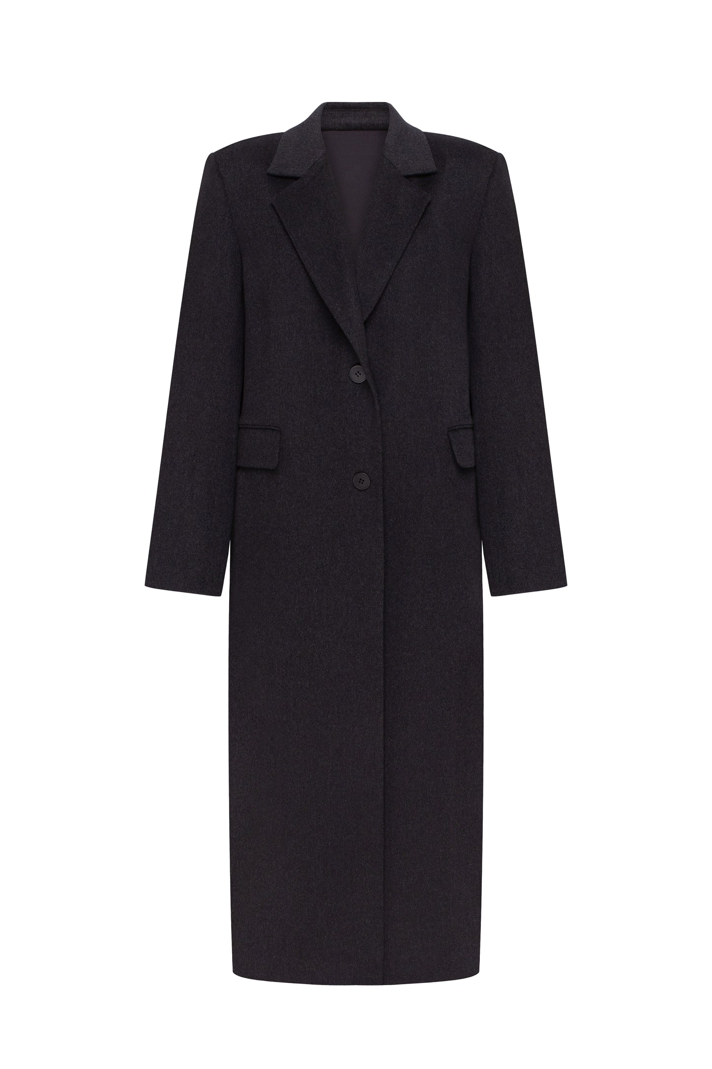 Coat with pleat at the back