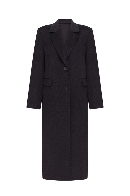 Coat with pleat at the back