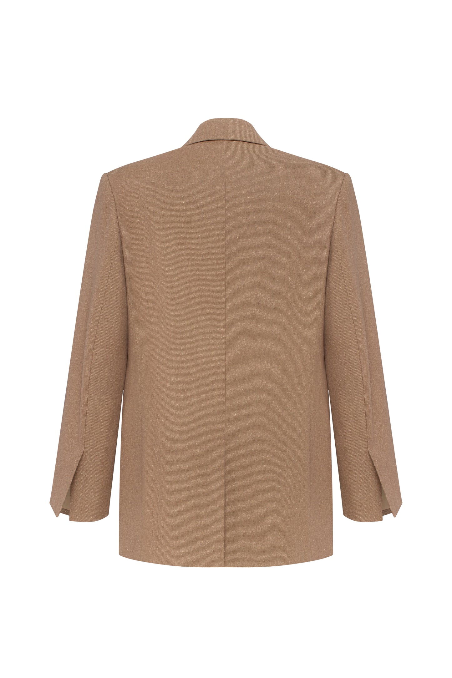 Single-breasted jacket in beige