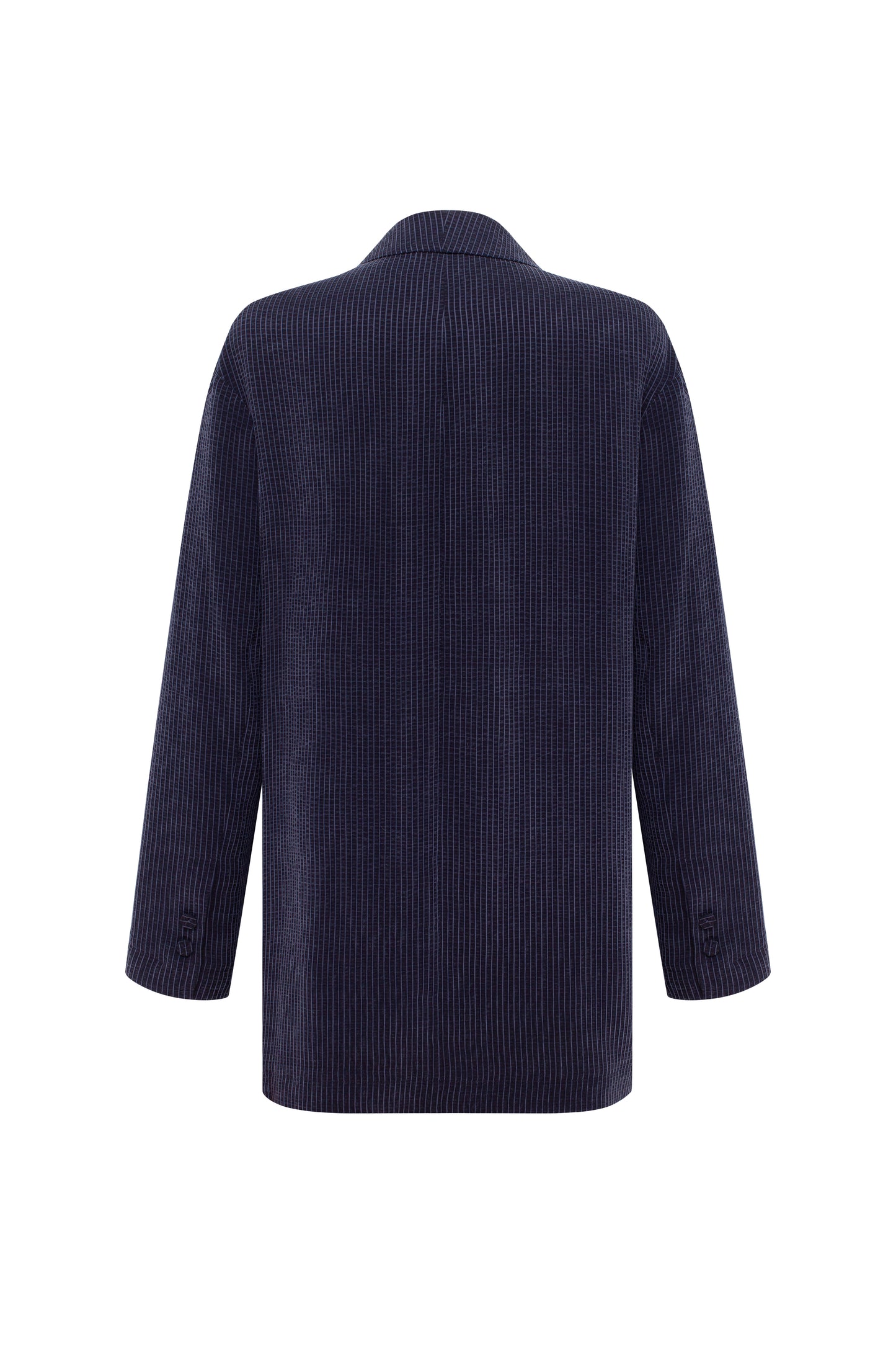 Silk navy jacket