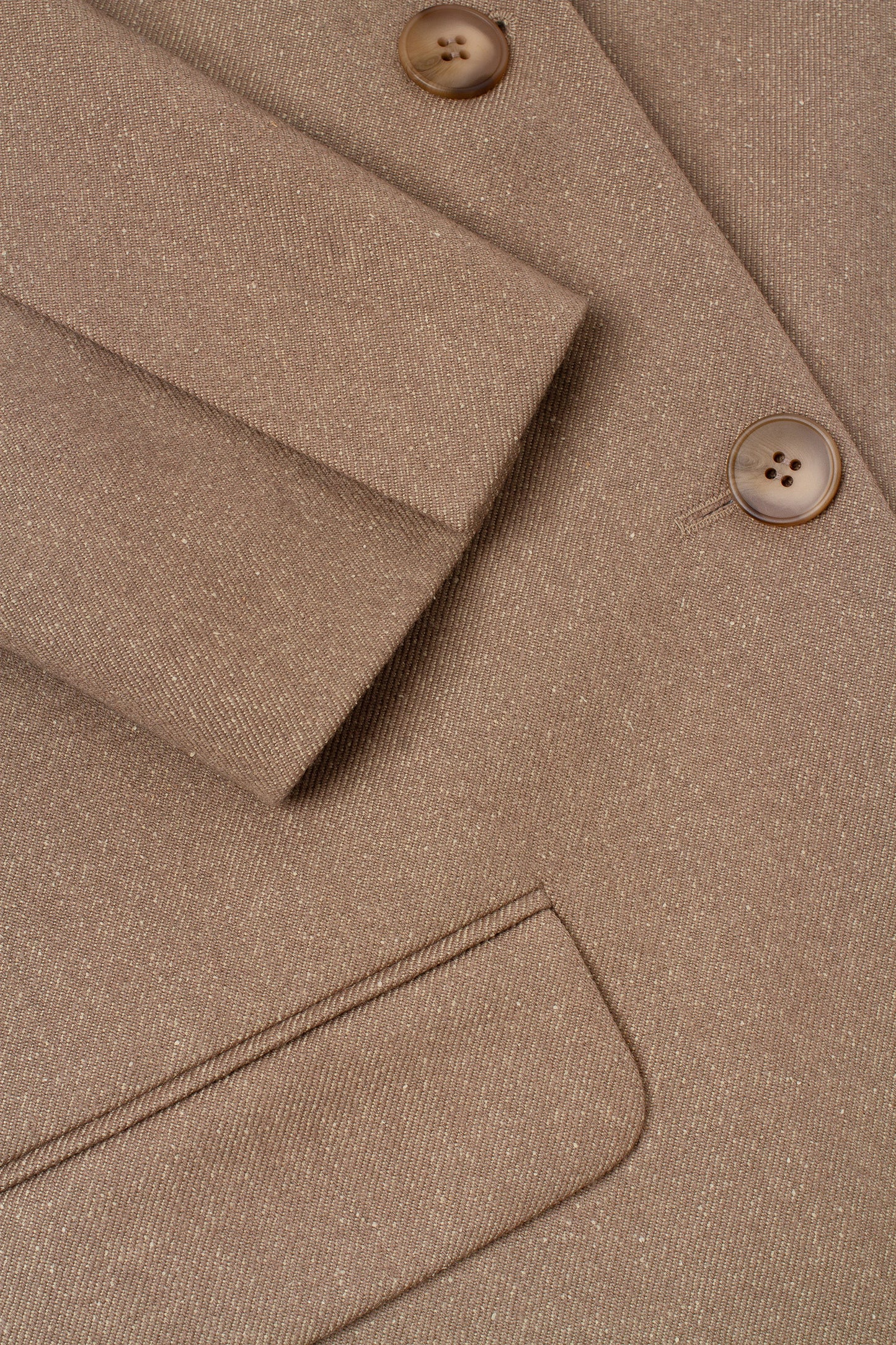Single-breasted jacket in beige