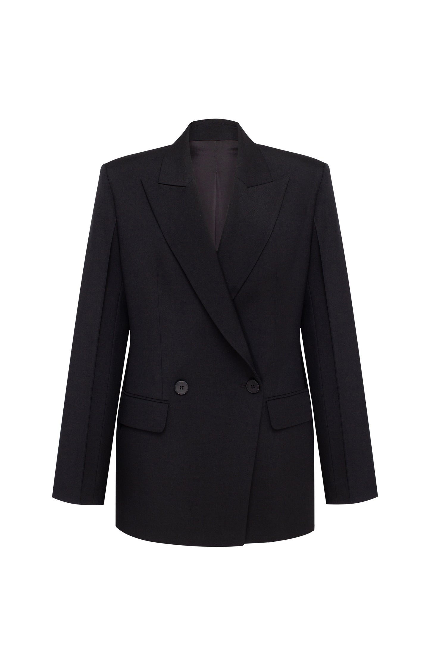 Fitted double-breasted jacket