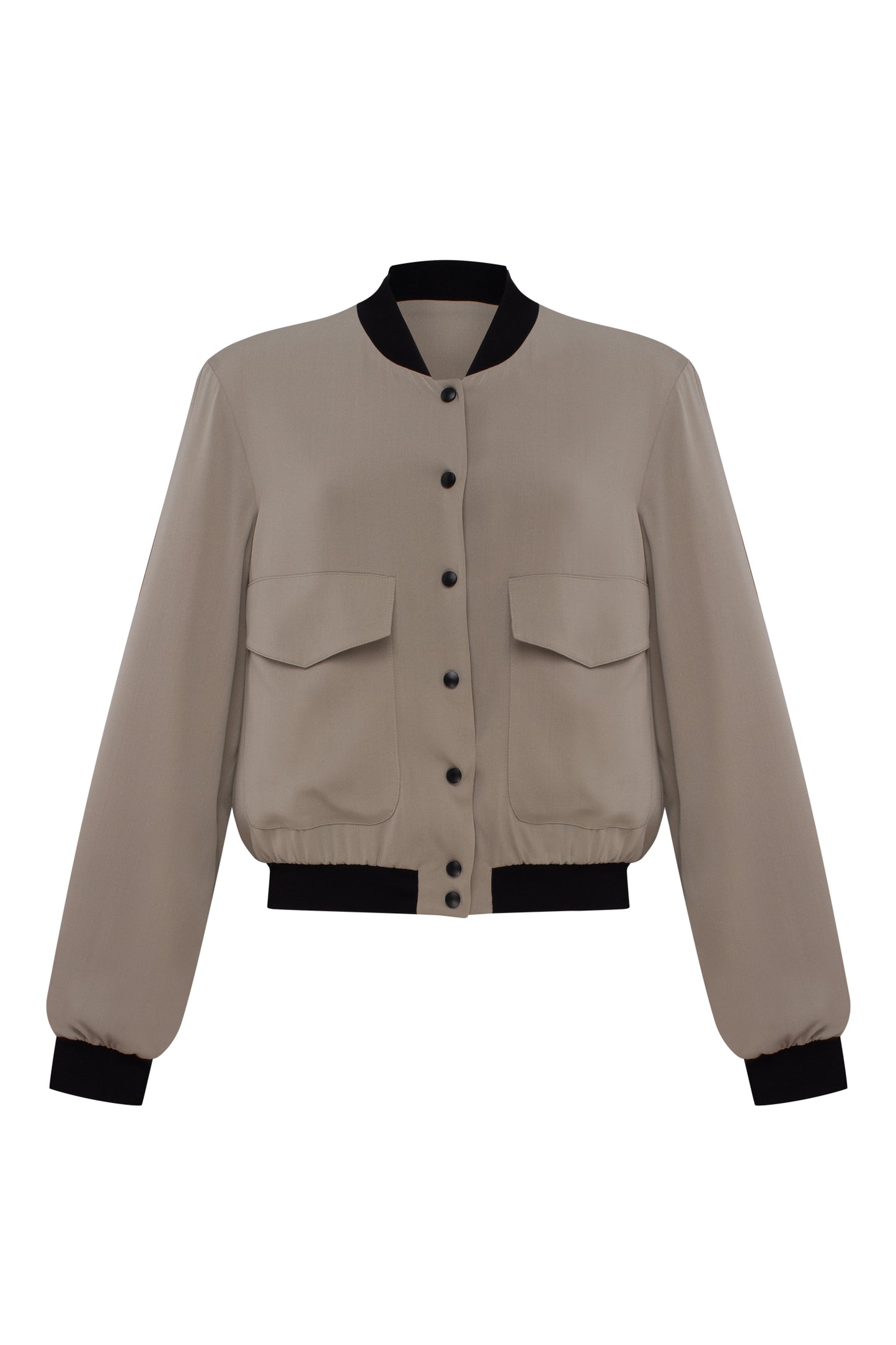 Silk bomber jacket