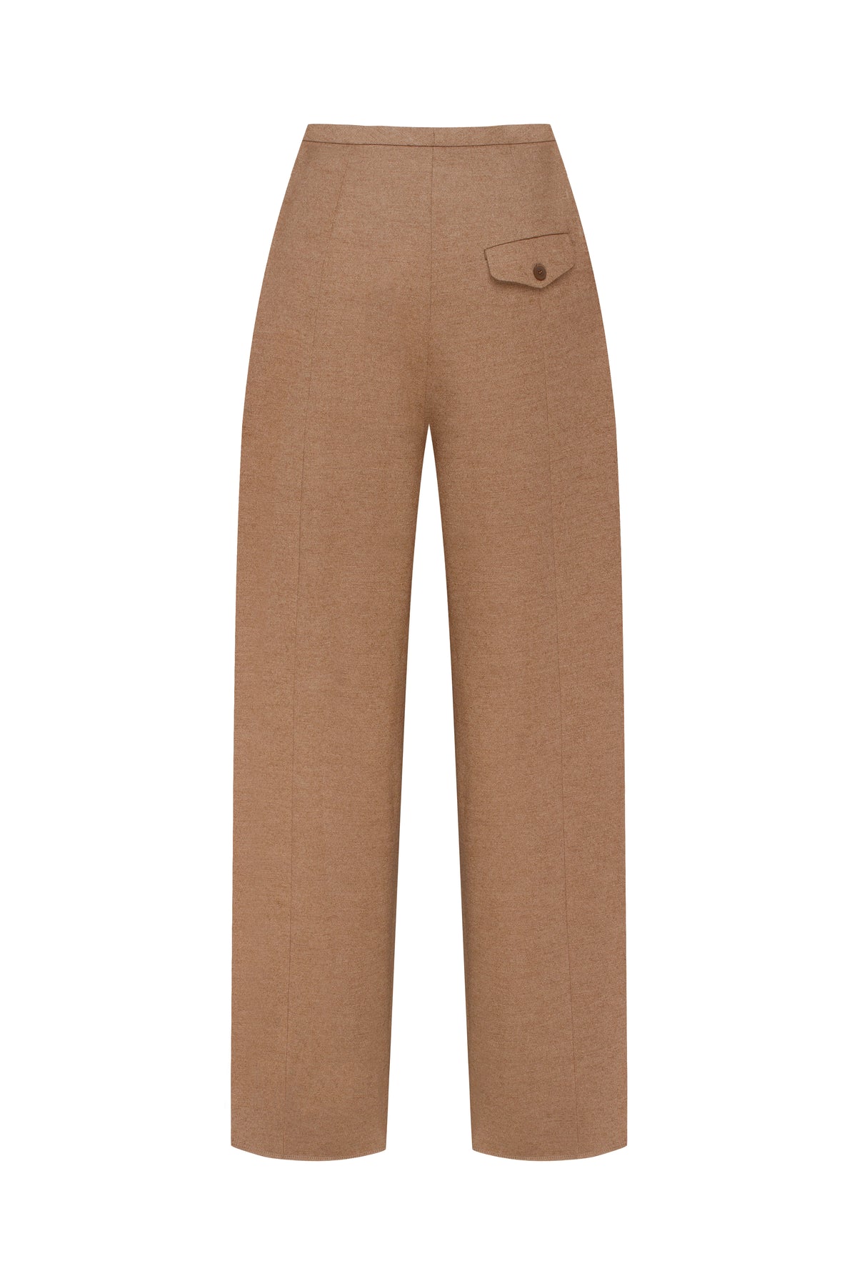 Pleated trousers in soft beige