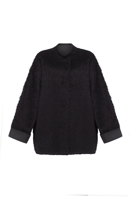 Mohair crop coat