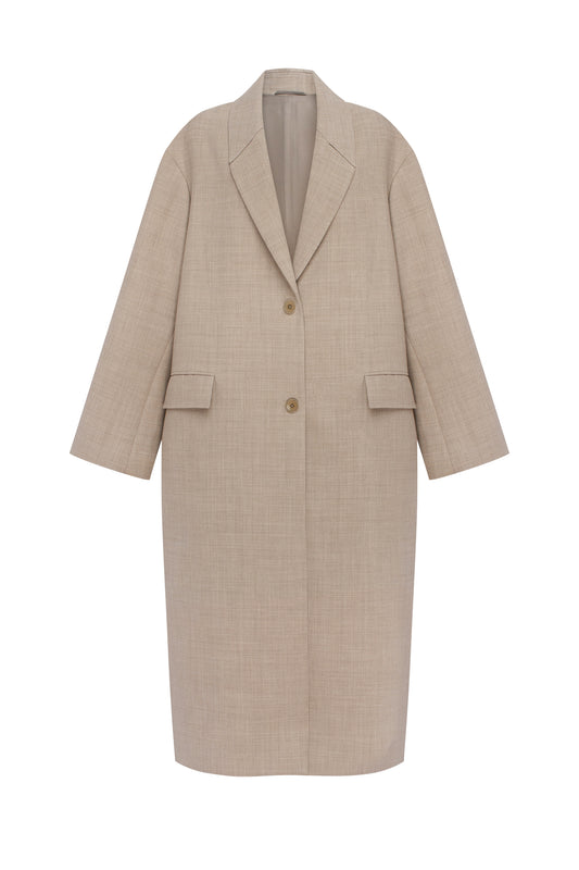 Cashmere cocoon coat