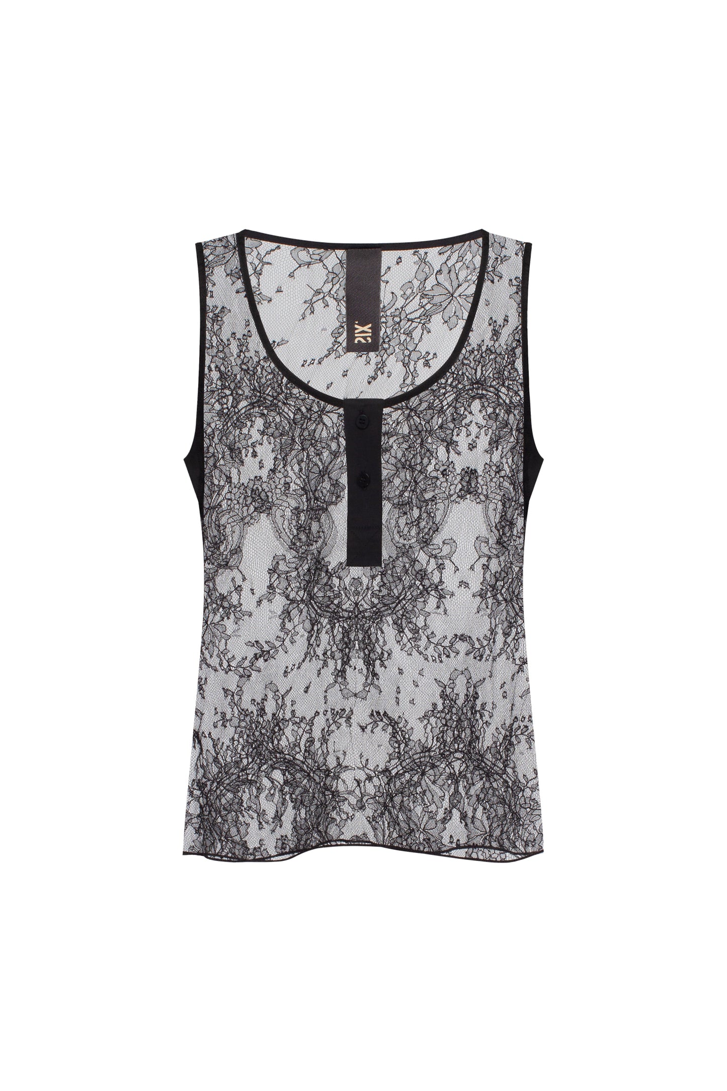 Lace top in black