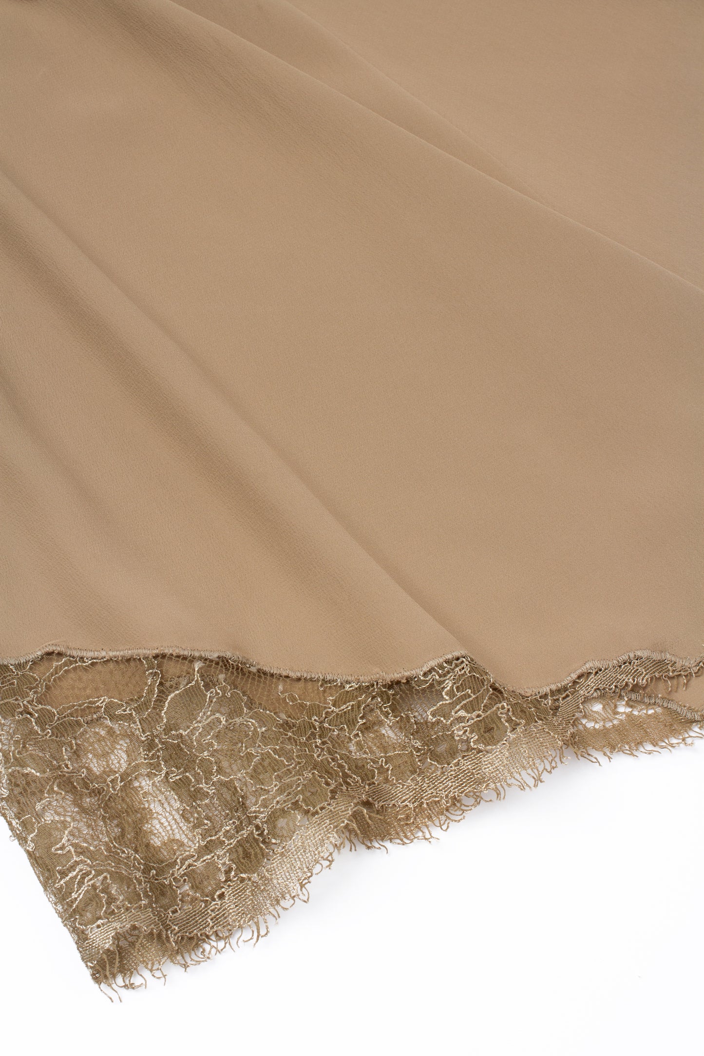 Silk shorts with lace
