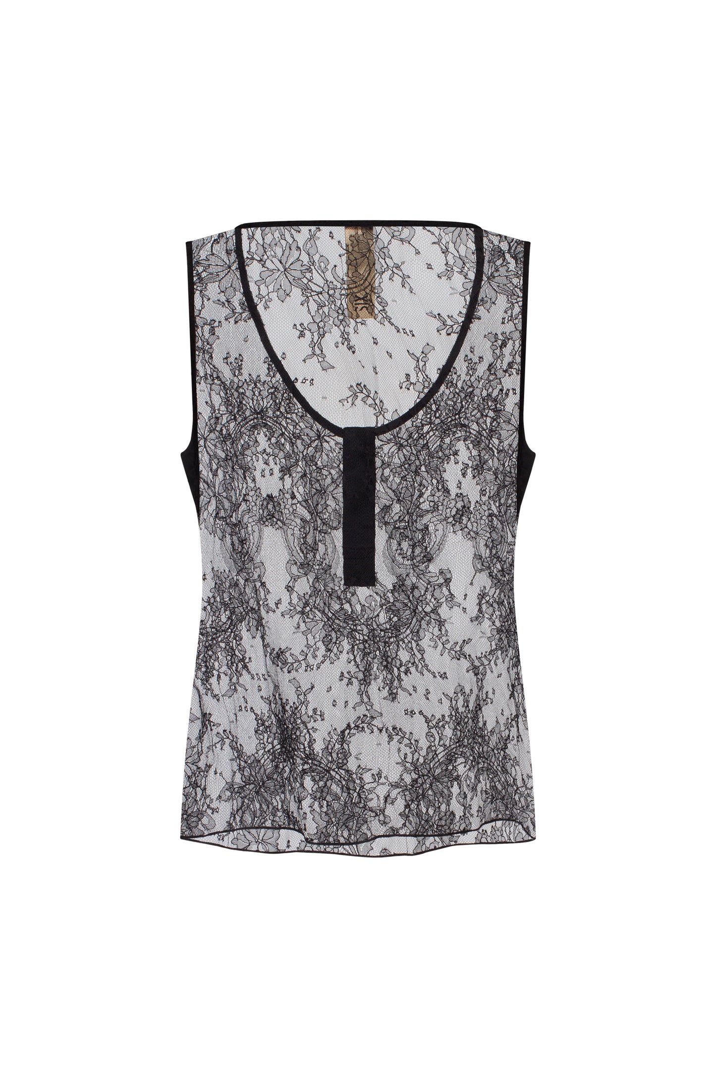 Lace top in black